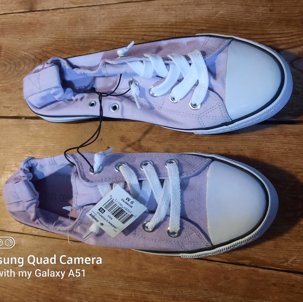 Lavender sneakers